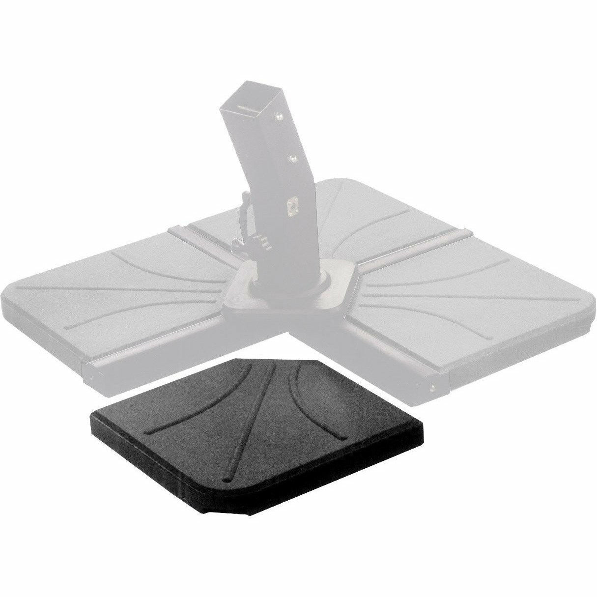 VESTIAMO CASA GIARDINO - Mattone per Base Ombrellone in cemento Nero 25 kg - 47x47 cm